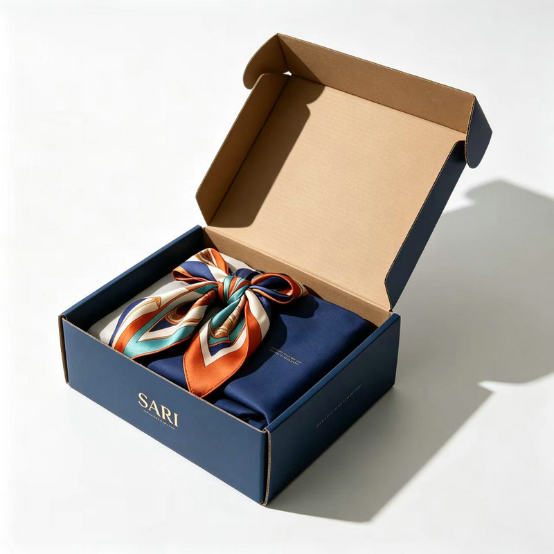 Custom Printed Scarf Gift Boxes FJ008 - Image 2